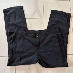 COLUMBIA Sportwear Cargo Hiking Pants Omni Shield Size 16 - black